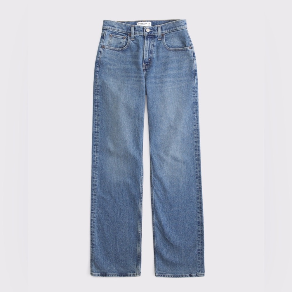Abercrombie Curve Love High Rise 90’s Relaxed Jeans size 28L (6)